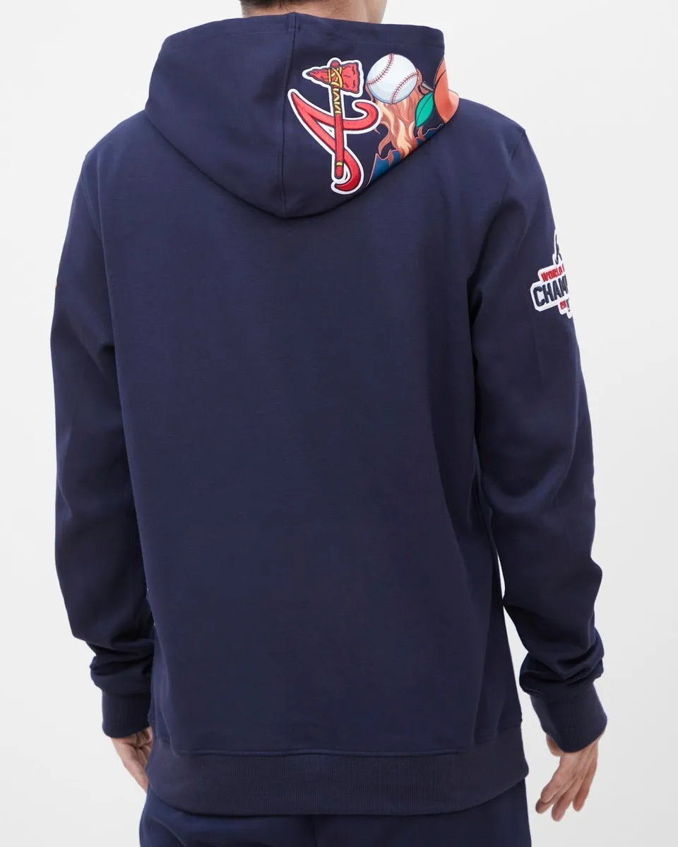 MLB ATLANTA BRAVES HOMETOWN MEN'S PO HOODIE (MIDNIGHT NAVY)