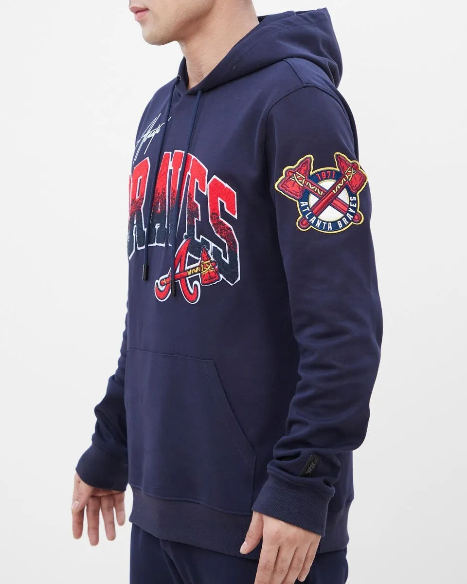 MLB ATLANTA BRAVES HOMETOWN MEN'S PO HOODIE (MIDNIGHT NAVY)