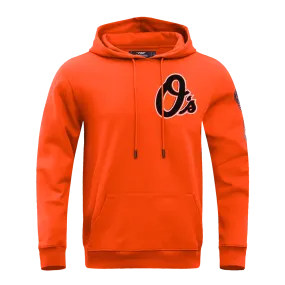MLB BALTIMORE ORIOLES CLASSIC CHENILLE MEN'S PO HOODIE (ORANGE)