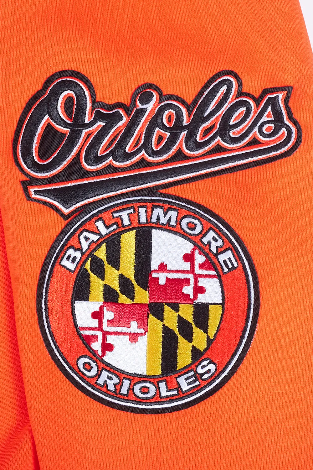 MLB BALTIMORE ORIOLES CLASSIC CHENILLE MEN'S PO HOODIE (ORANGE)