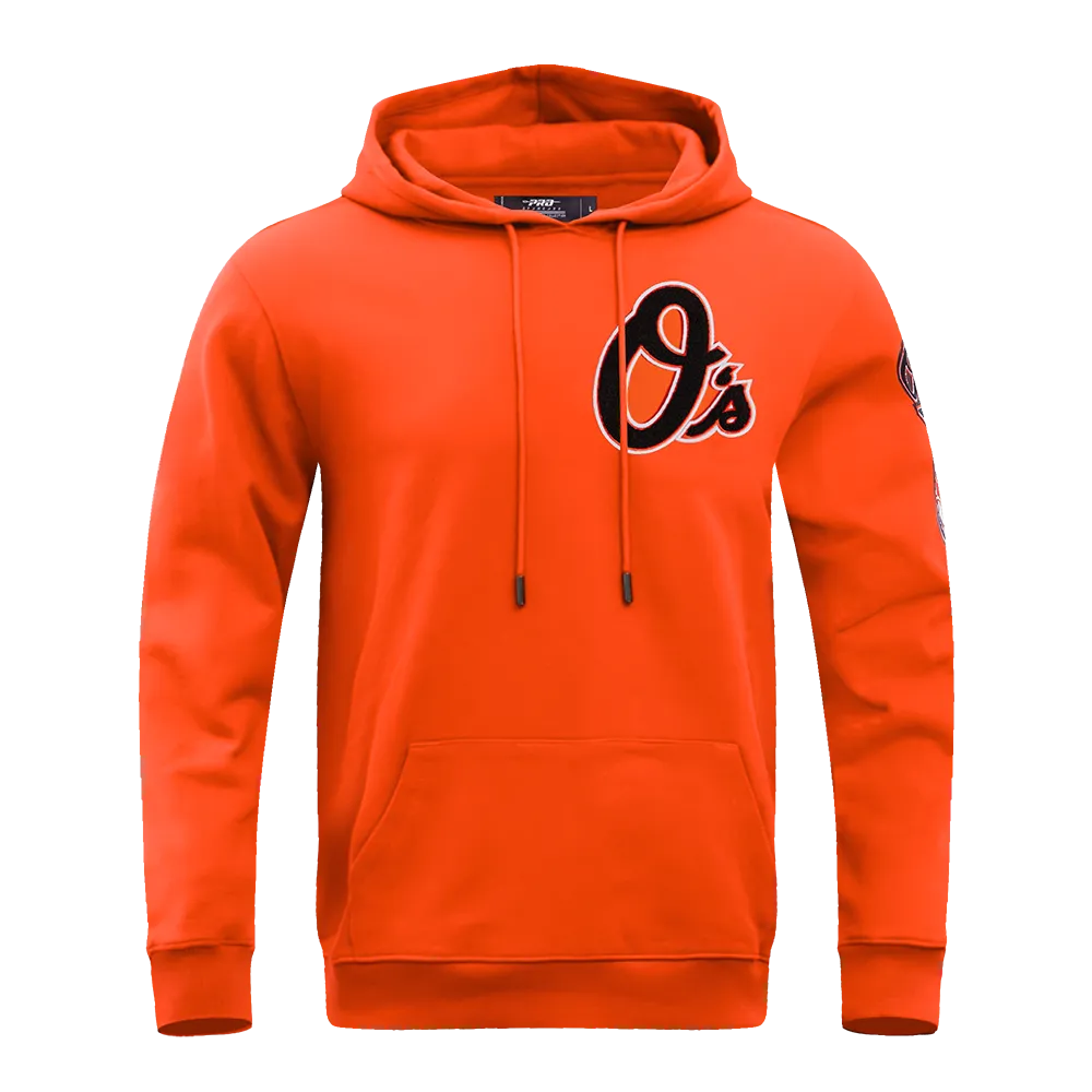 MLB BALTIMORE ORIOLES CLASSIC CHENILLE MEN'S PO HOODIE (ORANGE)