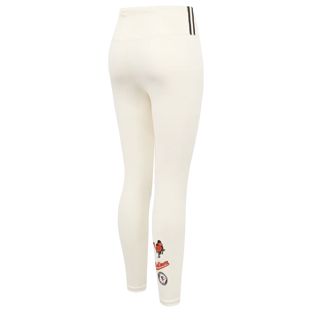 MLB BALTIMORE ORIOLES RETRO CLASSIC WOMEN'S JERSEY LEGGING (EGGSHELL)