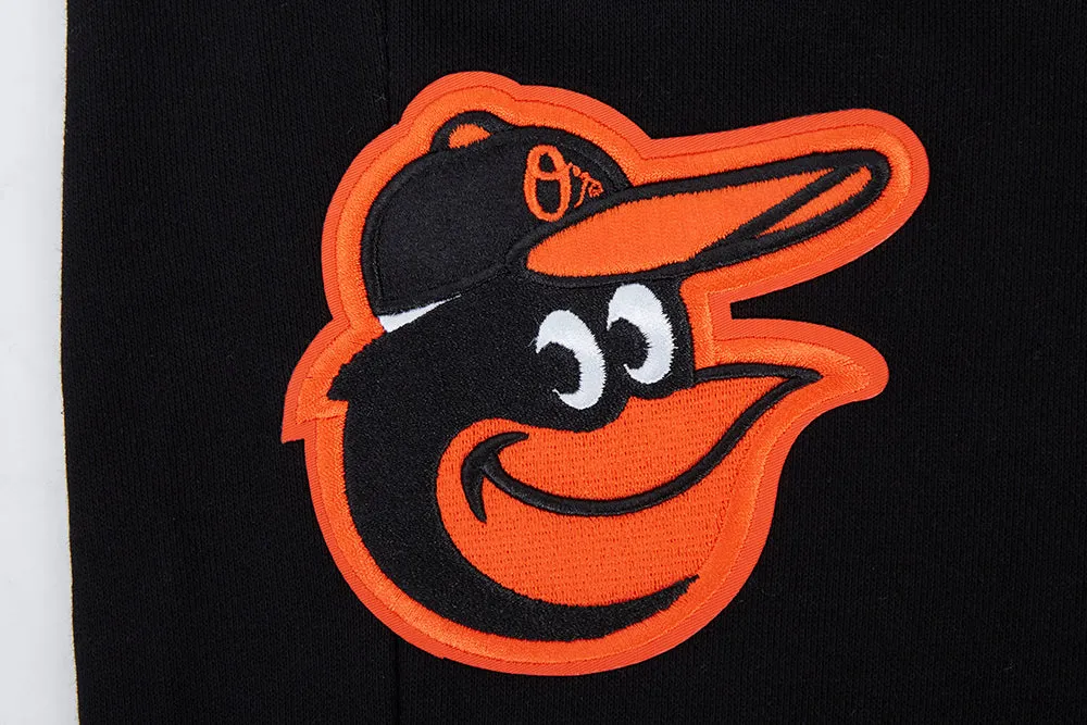 MLB BALTIMORE ORIOLES SCRIPT TAIL MEN'S RIB FLC SWEATPANT (BLACK/ORANGE)