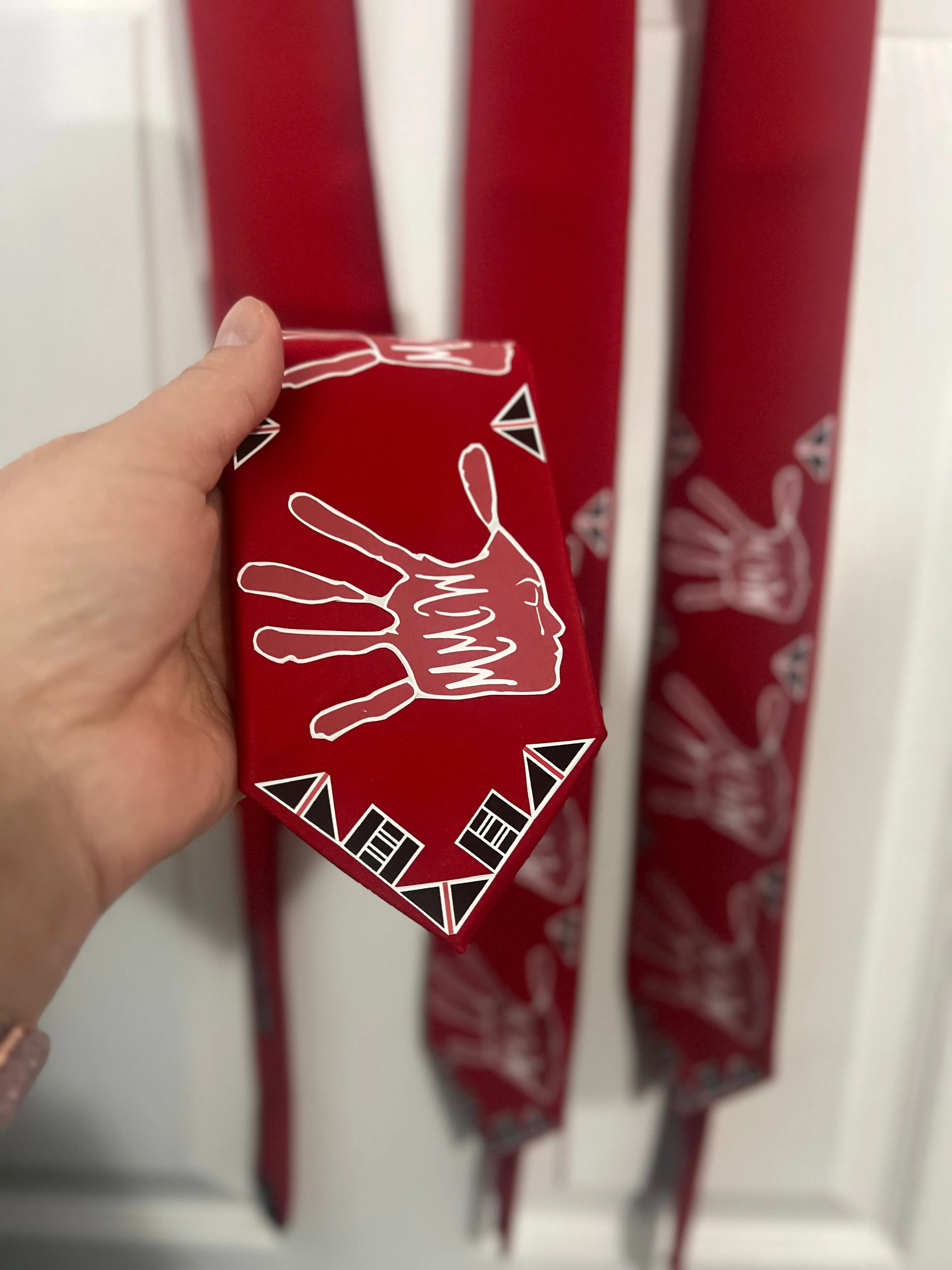 MMIW red men’s tie