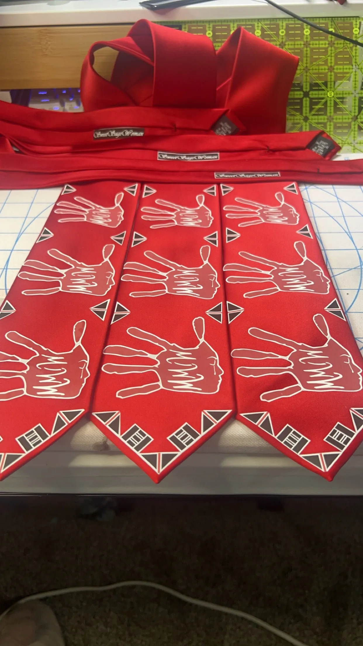 MMIW red men’s tie
