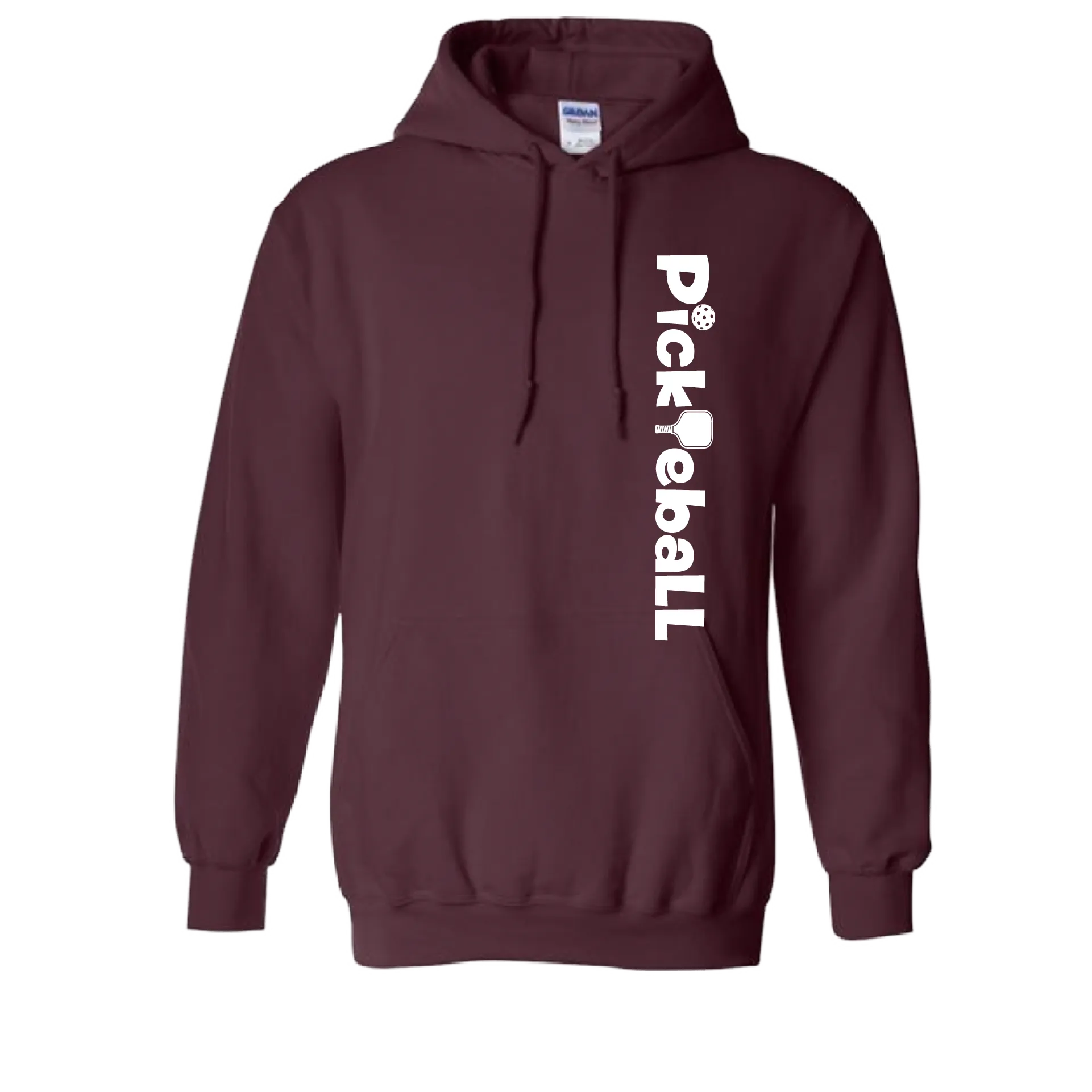 Pickleball Horizontal (Customizable) | Unisex Hoodie Pickleball Sweatshirt | 50% Cotton 50% Polyester