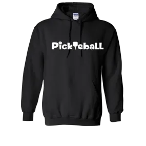 Pickleball Horizontal (Customizable) | Unisex Hoodie Pickleball Sweatshirt | 50% Cotton 50% Polyester