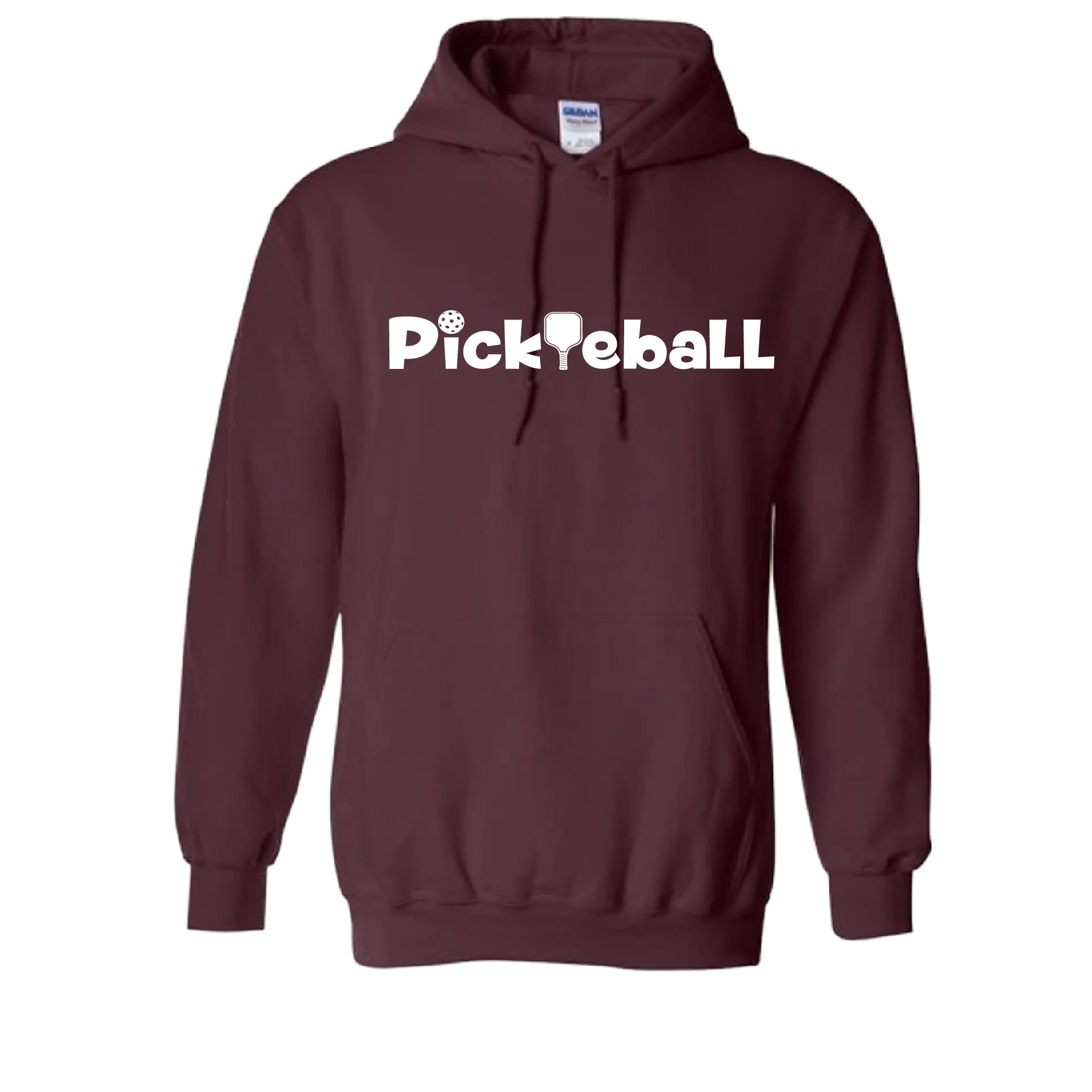 Pickleball Horizontal (Customizable) | Unisex Hoodie Pickleball Sweatshirt | 50% Cotton 50% Polyester