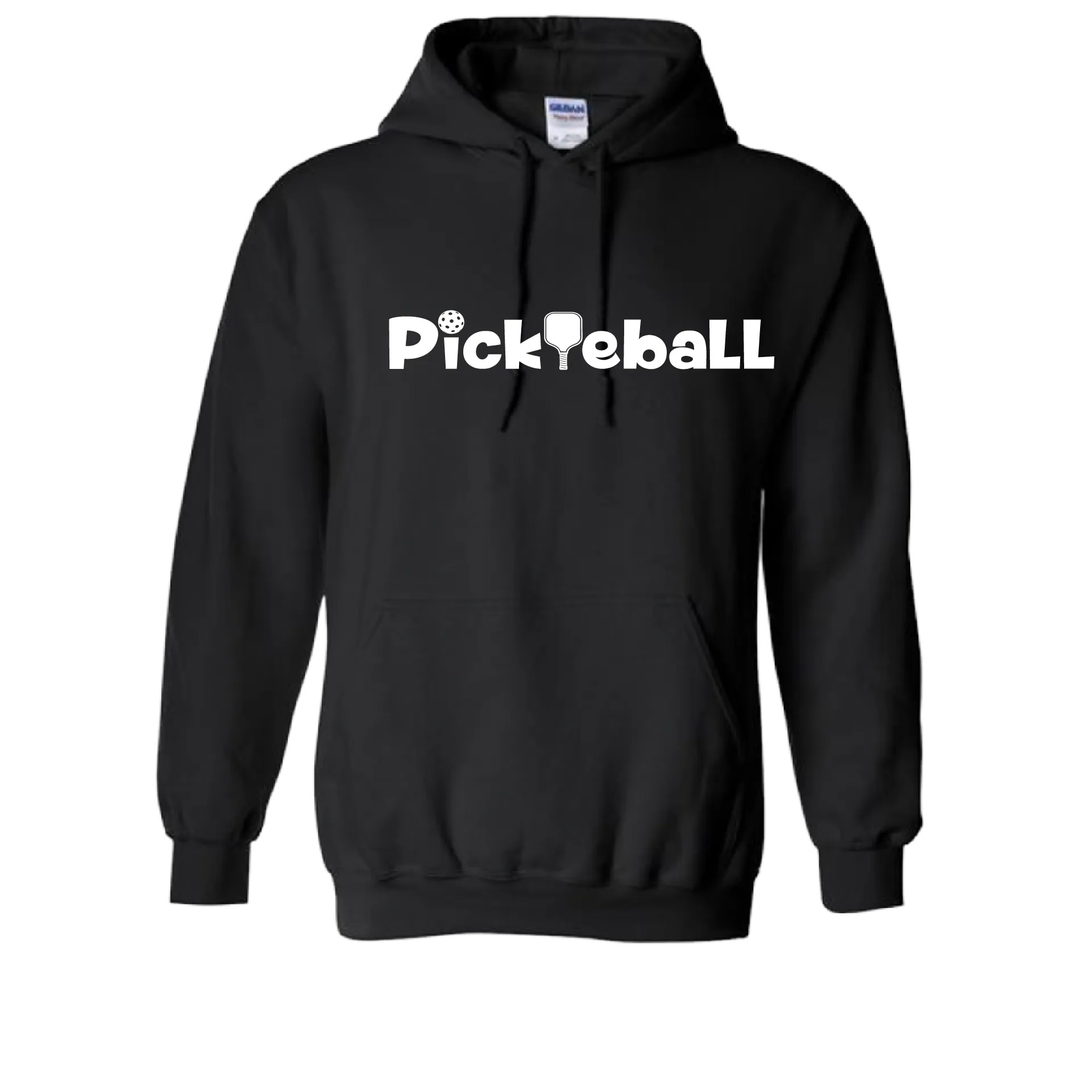 Pickleball Horizontal (Customizable) | Unisex Hoodie Pickleball Sweatshirt | 50% Cotton 50% Polyester
