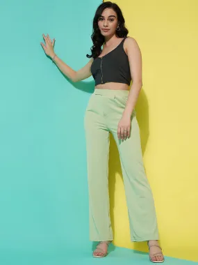 Pista Mid-Rise Regular Fit Slip-On Trousers