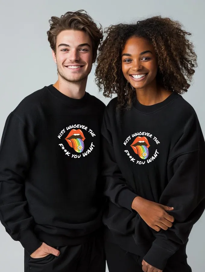 PROUD KISS SWEATER - BLACK - UNISEX
