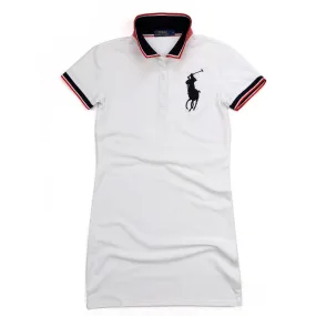 RL Big Pony Custom Fitted Ladies Gown- White