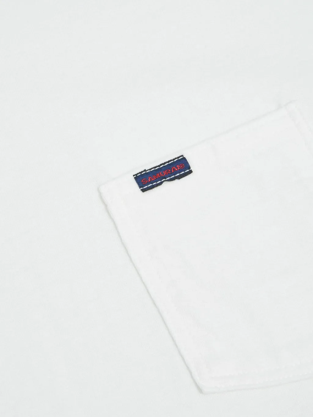 Samurai Jeans SJST-PCMIIL Heavyweight Pocket Plain T-Shirt White