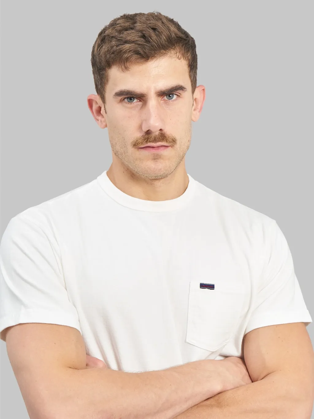 Samurai Jeans SJST-PCMIIL Heavyweight Pocket Plain T-Shirt White