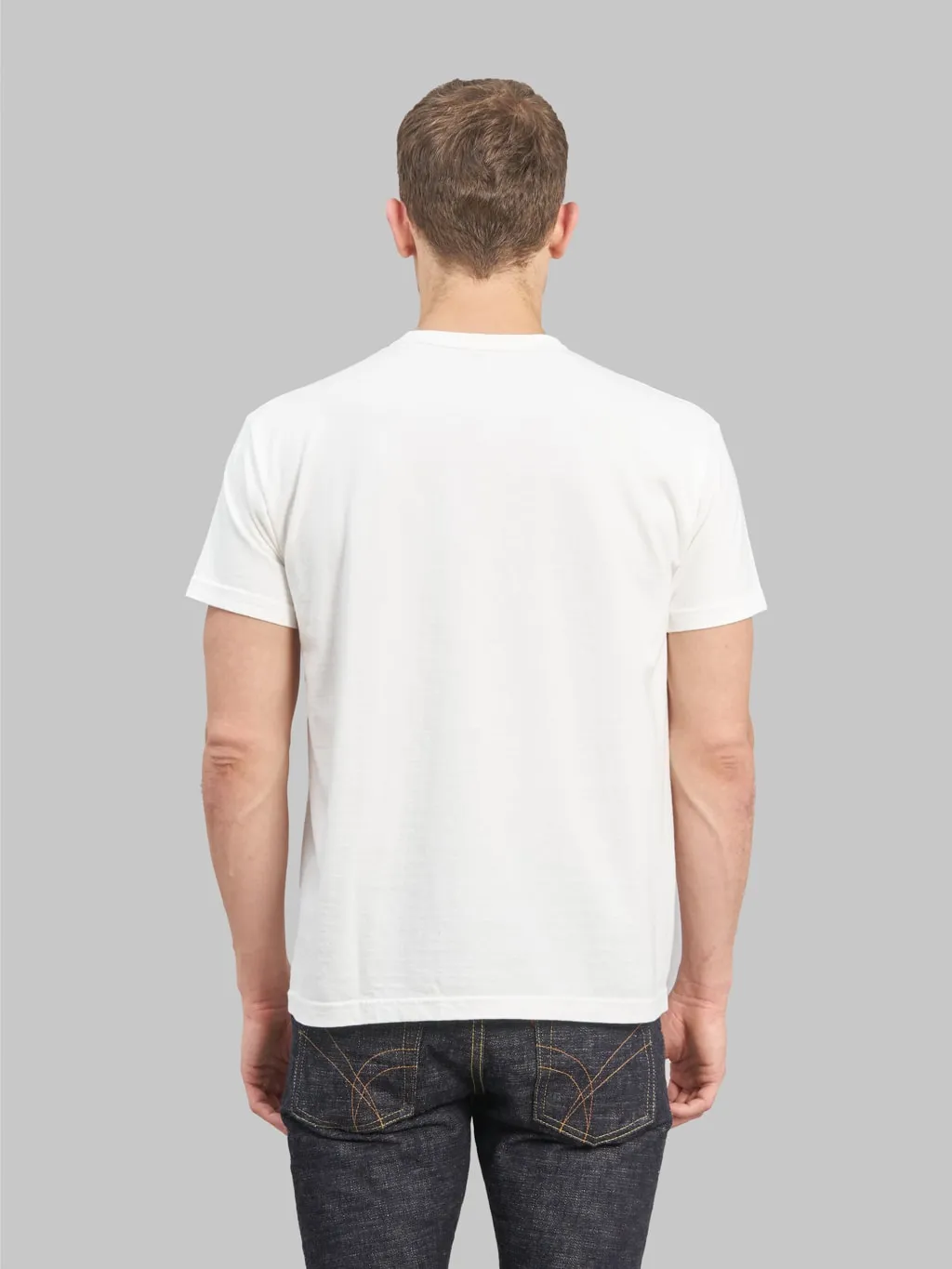 Samurai Jeans SJST-PCMIIL Heavyweight Pocket Plain T-Shirt White