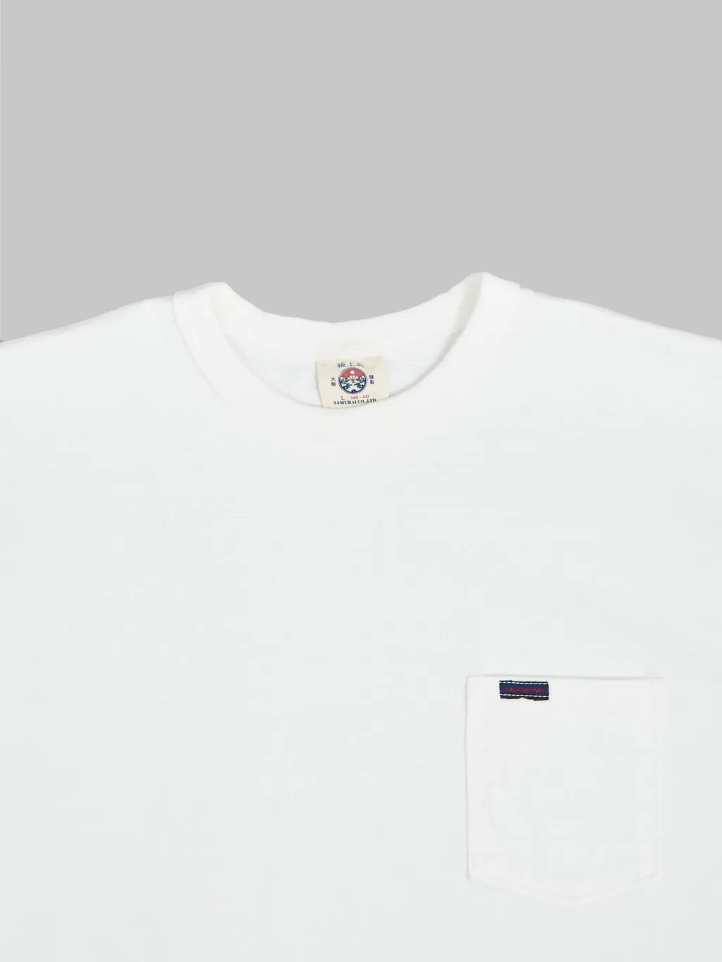 Samurai Jeans SJST-PCMIIL Heavyweight Pocket Plain T-Shirt White