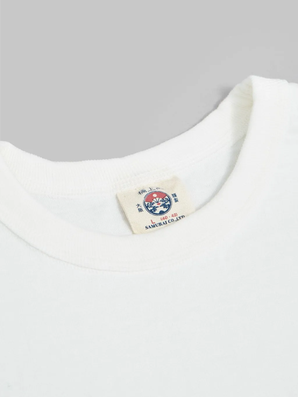 Samurai Jeans SJST-PCMIIL Heavyweight Pocket Plain T-Shirt White