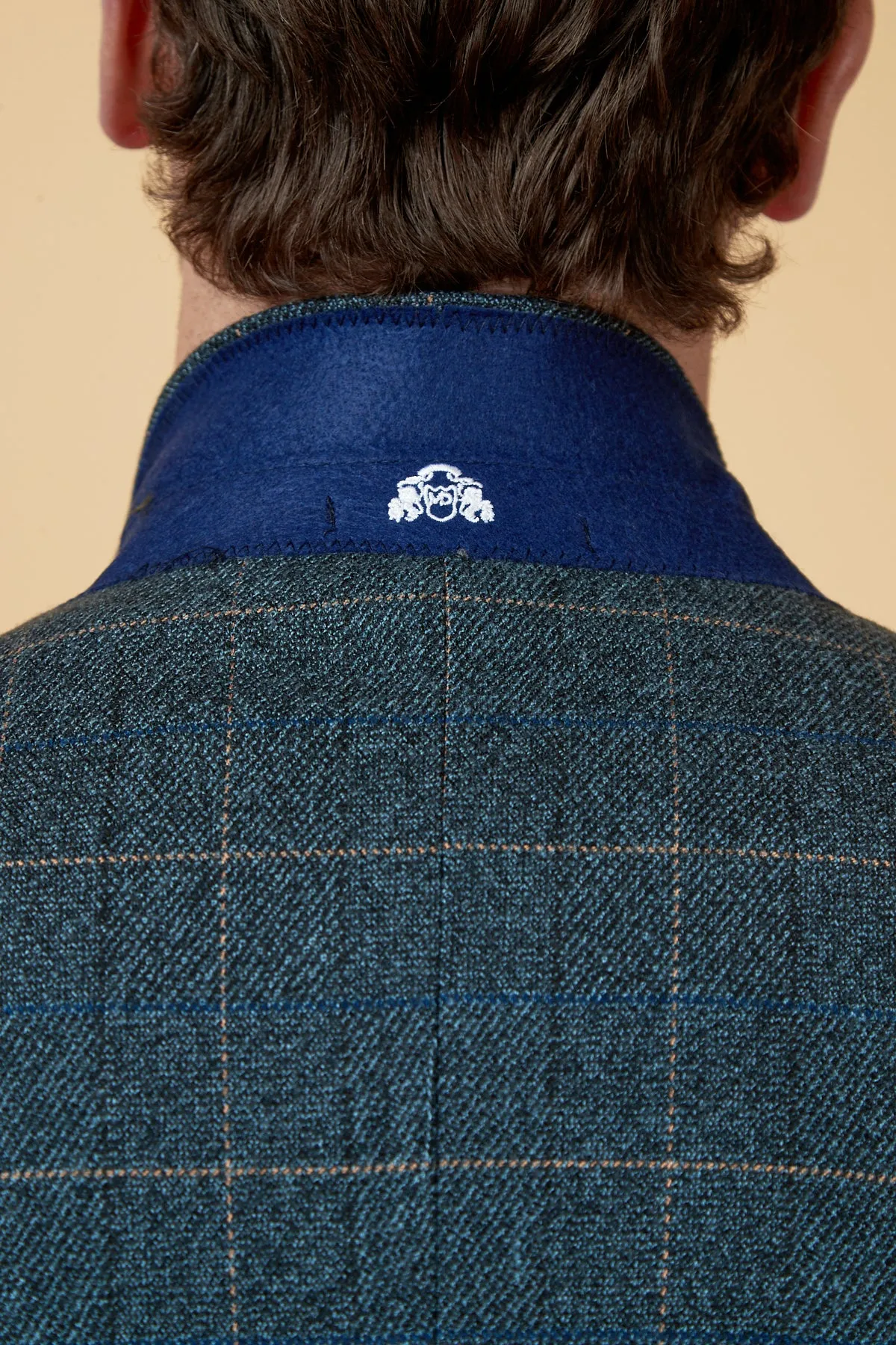 SCOTT - Blue Check Three Piece Suit