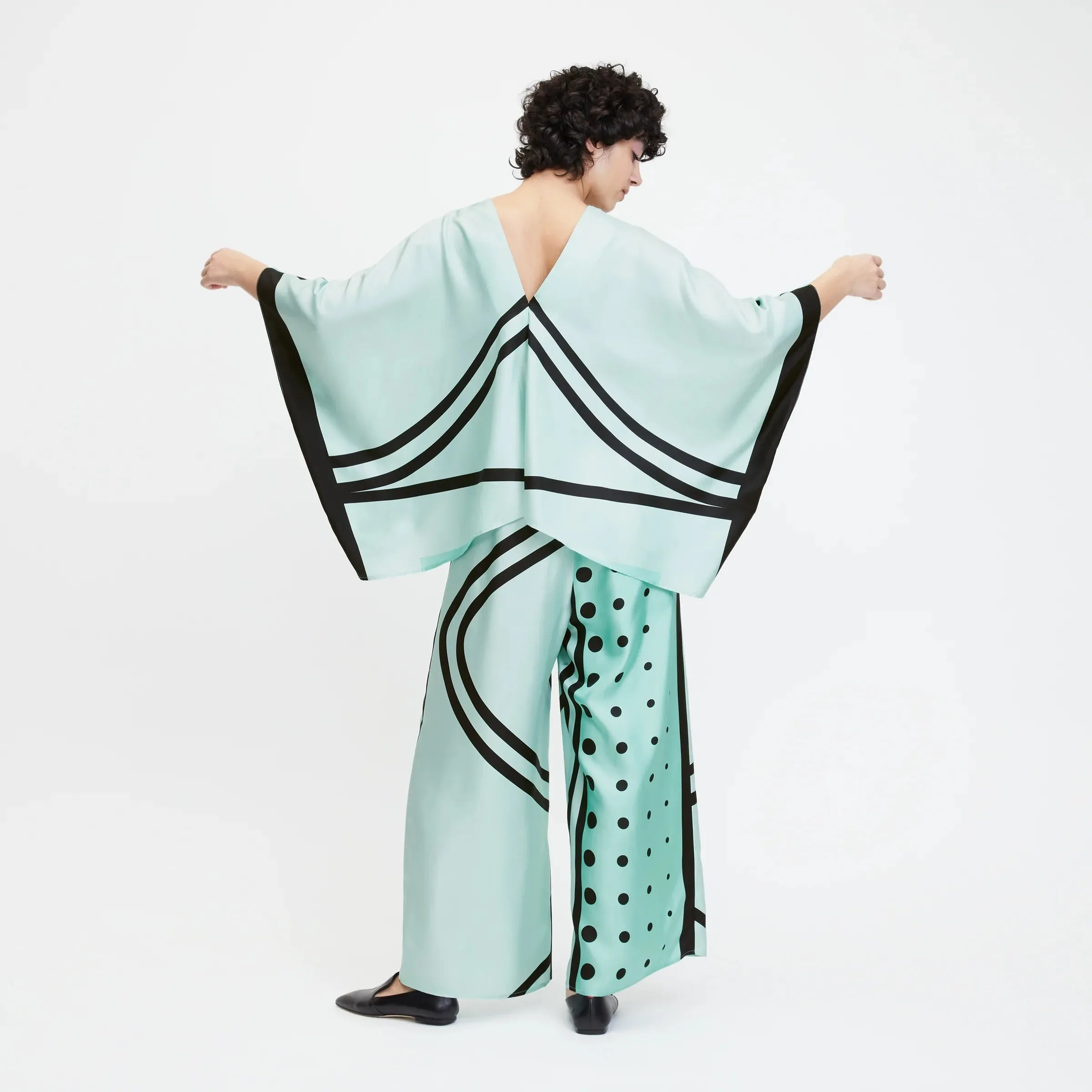 Soft Satin Silk Co-ord Set , Printed Women's Co-ord