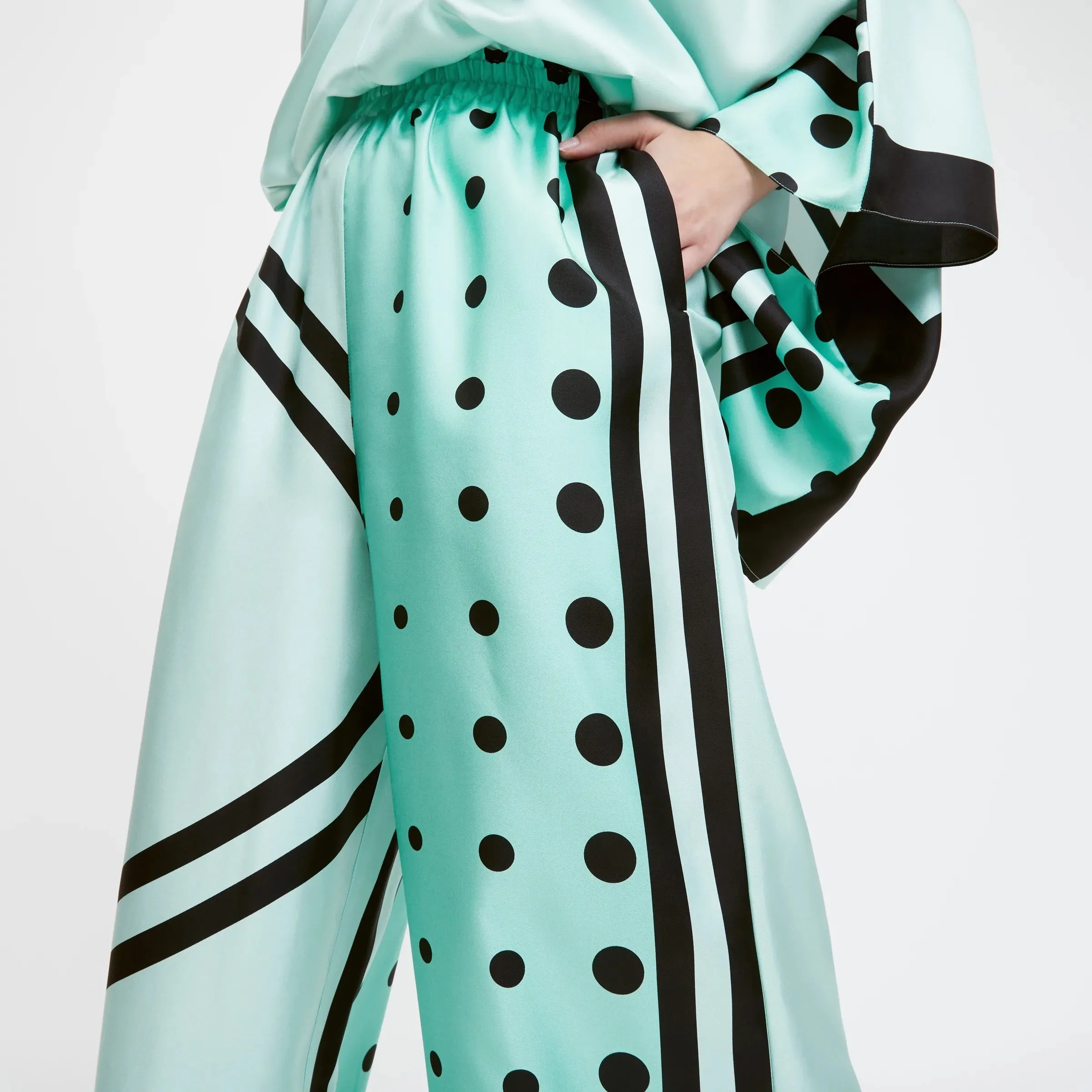 Soft Satin Silk Co-ord Set , Printed Women's Co-ord