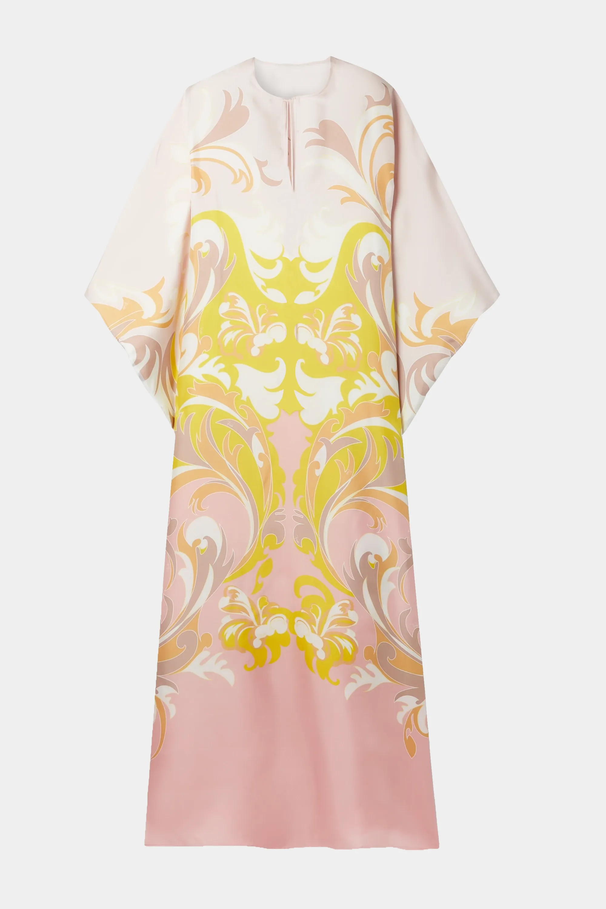 Soft Satin Silk Kaftan, Long Women's Caftan