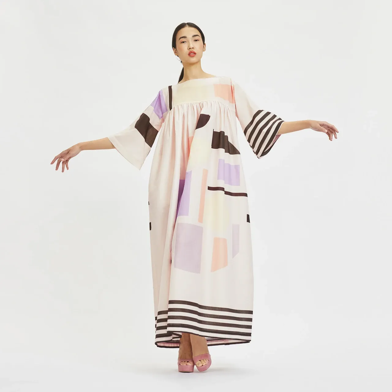 Stylisht Rayon Cotton Long Kaftan For Women's