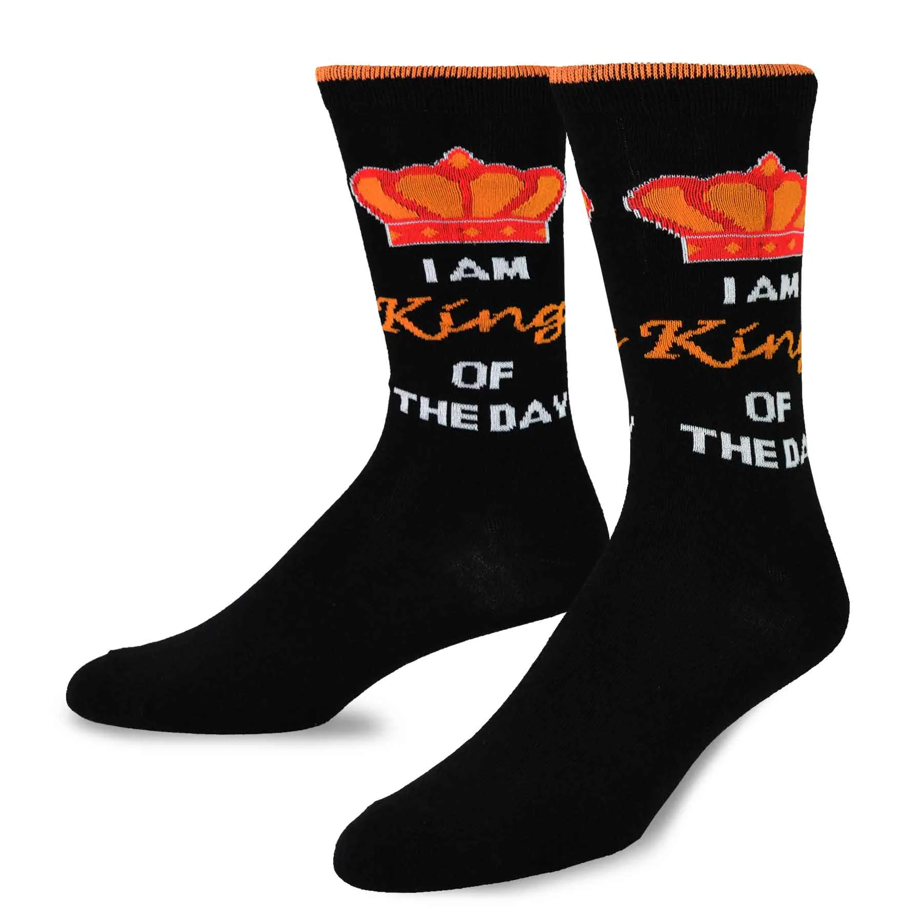 TeeHee Socks Men's Birthday Cotton Crew King of the Day 3-pack (50543)