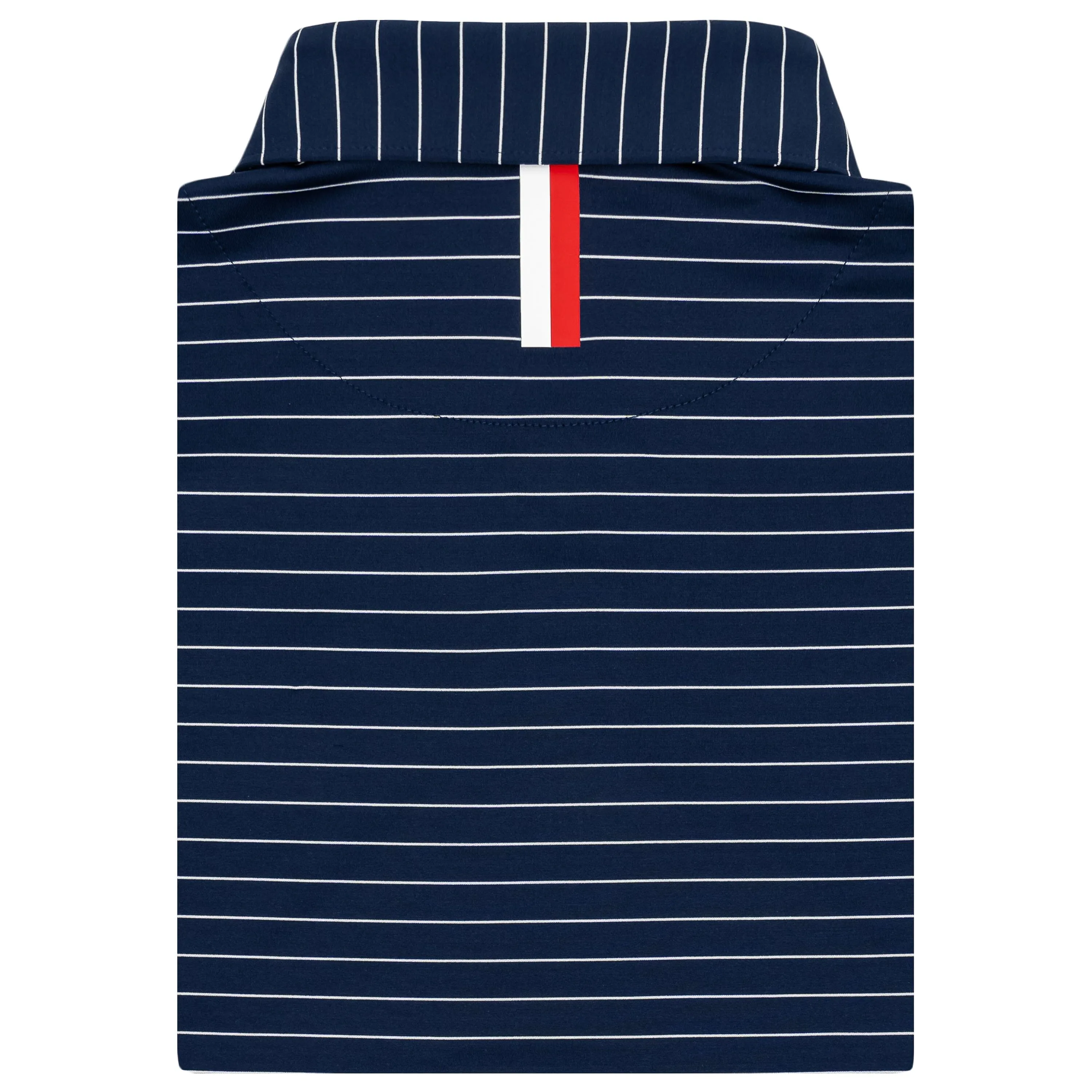 The Captain Stripe | Long Sleeve Performance Polo | The Captain Stripe - Fleet Navy/White