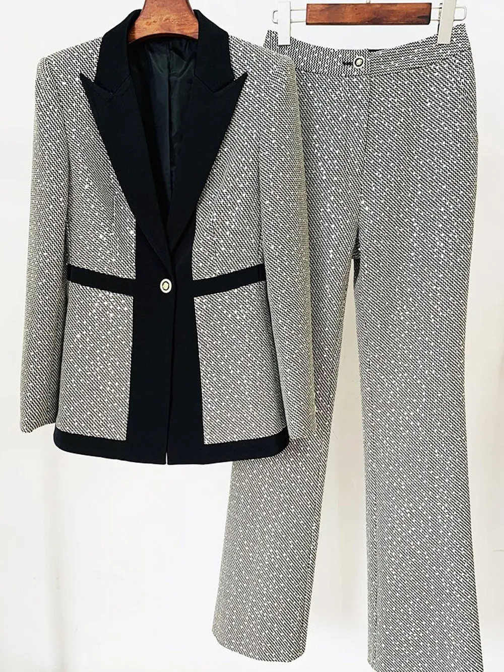 Women Fashion Blazer & Pants Set 387125