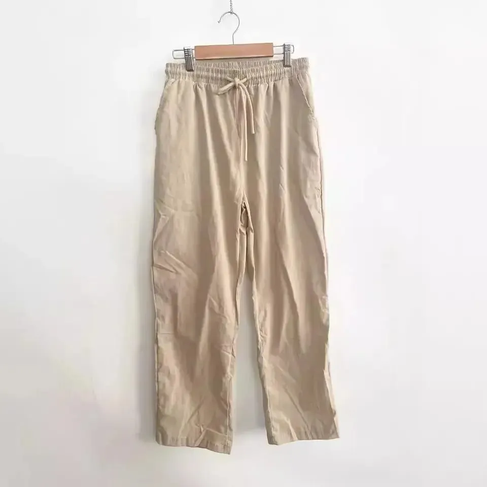 Women's Casual Cotton Linen Pants M S3115608