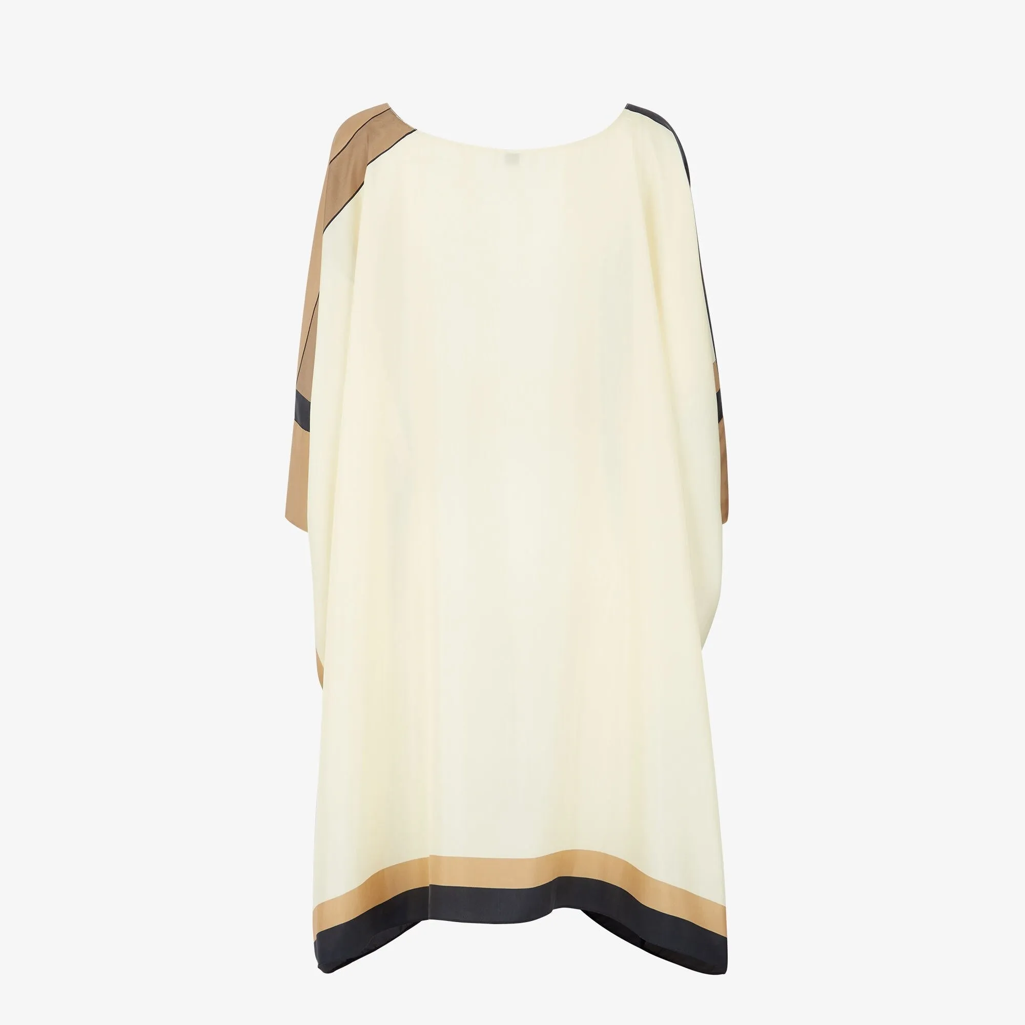 Women's Soft Silk Crepe Beach Wear Short Kaftan